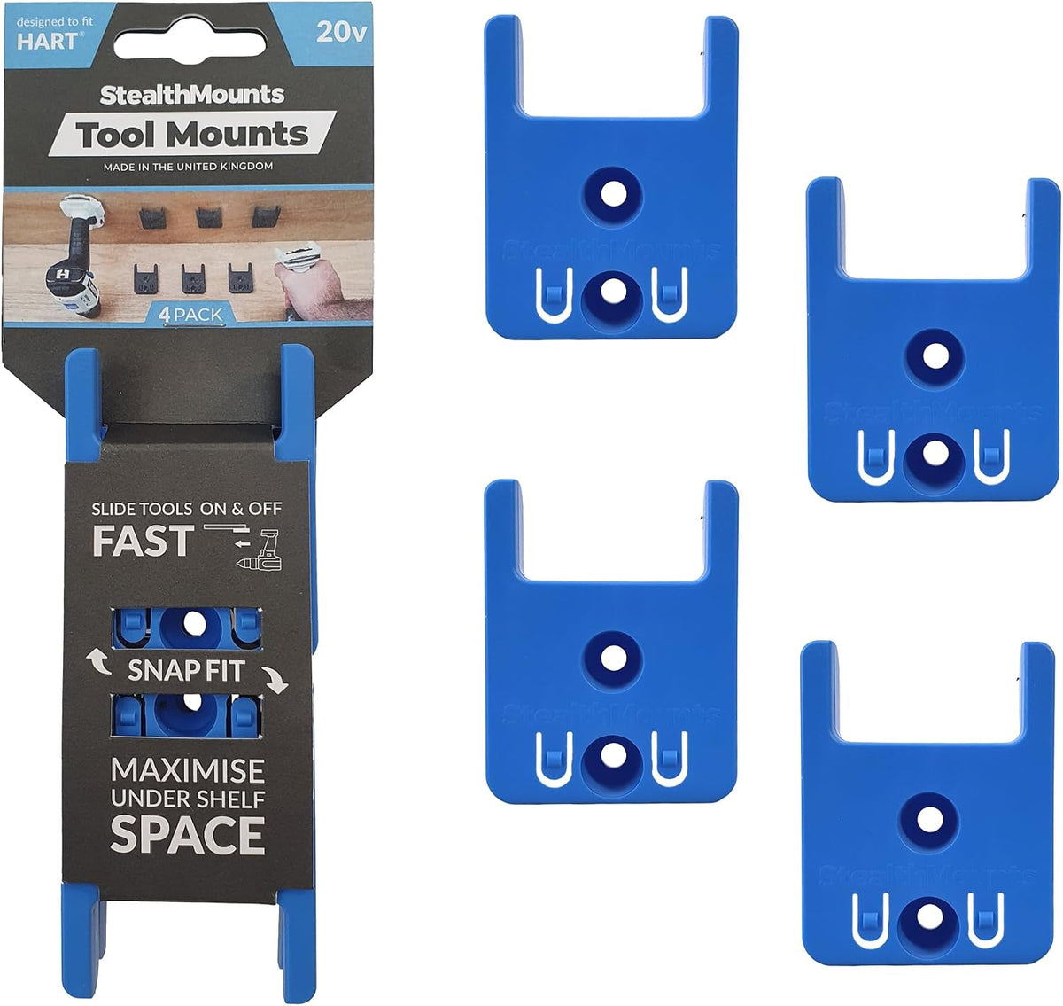  StealthMounts Porte-outils Pour Hart 20v BLEU