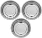  Ciieeo Plateau à Outils Magnétique Rond En Acier Inoxydable Argenté 3pcs Base Magnétique Pour Rangement Facile De Pièces Et Boulons Sur Établi