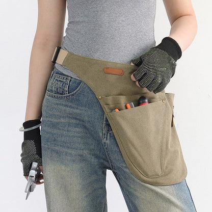  Sacoche Porte-Outils Pour Ceinture, Tablier Porte-Outils Pour Le Jardinage, Les Fleuristes, Le Travail Du Bois, Le Bricolage, Pour Outils à Main, Sac à Outils Avec Ceinture Réglable