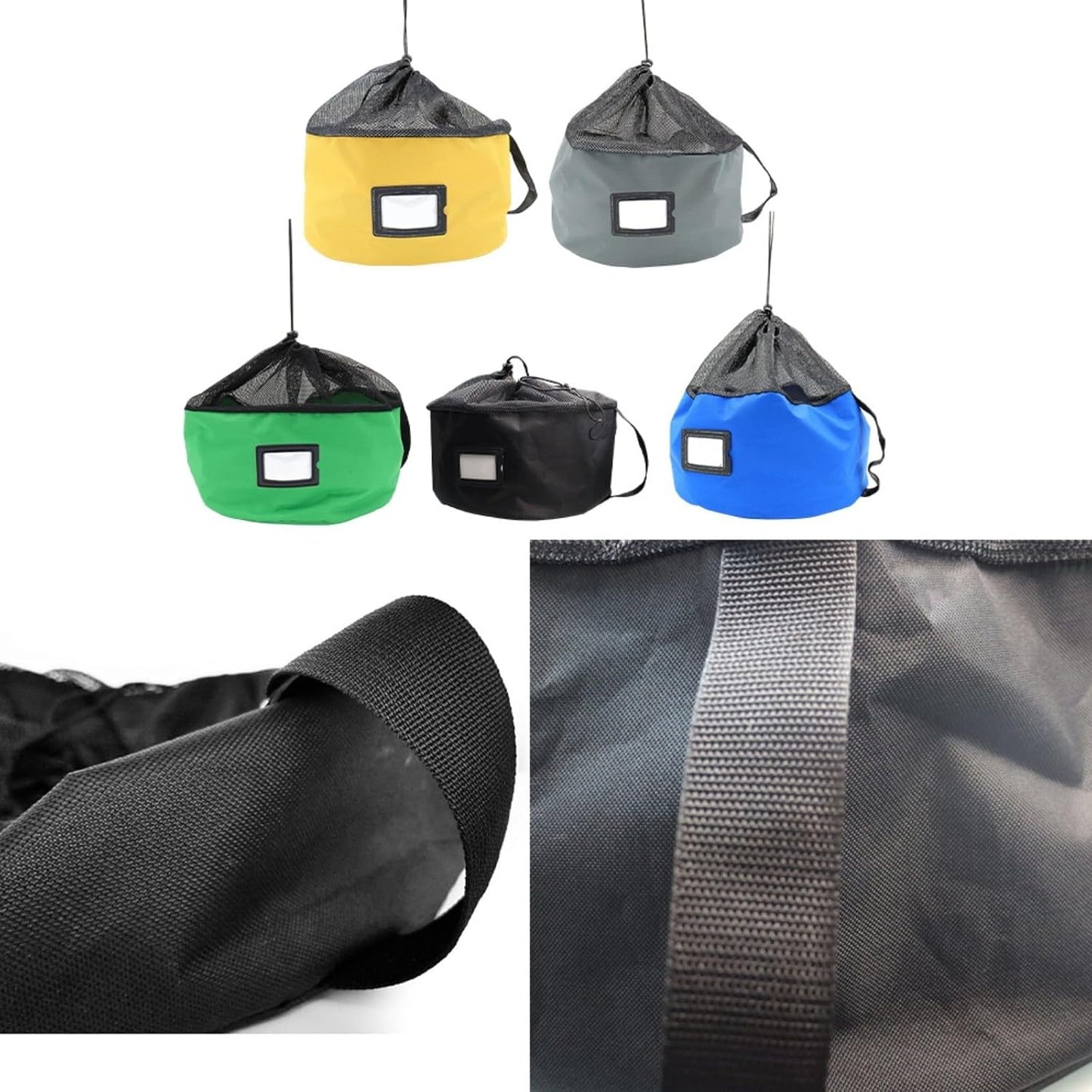  Sac De Rangement étanche Oxford 600D Pour Camping-car, Avec Porte-cartes, Design En Maille Respirante Pour L'organisation Des Câbles D'égout, Outils De Jardin En Plein Air, Jaune (bleu)