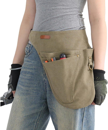  Sacoche Porte-Outils Pour Ceinture, Tablier Porte-Outils Pour Le Jardinage, Les Fleuristes, Le Travail Du Bois, Le Bricolage, Pour Outils à Main, Sac à Outils Avec Ceinture Réglable