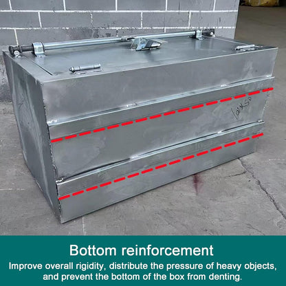 Boîte à Outils Pour Lit De Camion, Organiseur De Remorque, En Alliage De Zinc, Barre De Verrouillage, Design Antirouille Pour Camionnettes Et Remorques De Camping-car, Durable Et Fonctionnel