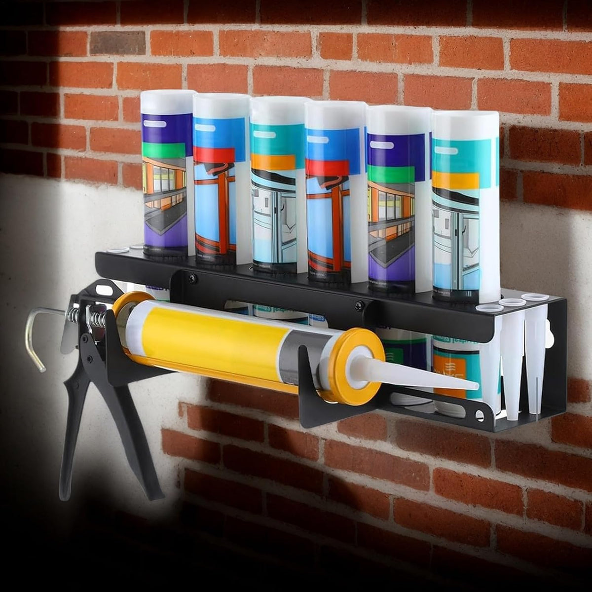  Distributeur De Mastic Pour Atelier - Montage Mural - Rangement Pour Artisans, Personnel D'entretien, Ouvriers De Construction