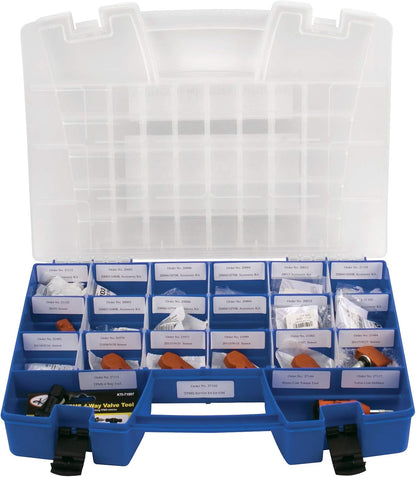  Akro-Mils 06318 Boîte De Rangement Portable à Compartiments Multiples (45,7 X 33 X 10,2 Cm), Bleu