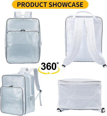  Sacs à Dos Utilitaires En PVC Transparent De 45,7 Cm Pour Outils De Réparation Et D'entretien électroniques, Planificateur De Sécurité