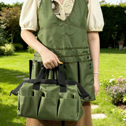  Tablier De Travail Professionnel Pour Jardiniers Et Mécaniciens Grande Capacité Sac Porte-outils Avec Design étanche Organisateurs D'outils Tabliers De Jardinage
