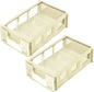  Trimming Shop Lot De 2 Boîtes De Rangement Empilables Réglables En Plastique Pour Pièces Mini/grandes Et Transparentes Et Tiroir De Rangement, Rangement Pour écouteurs, Fils électriques, Outils,