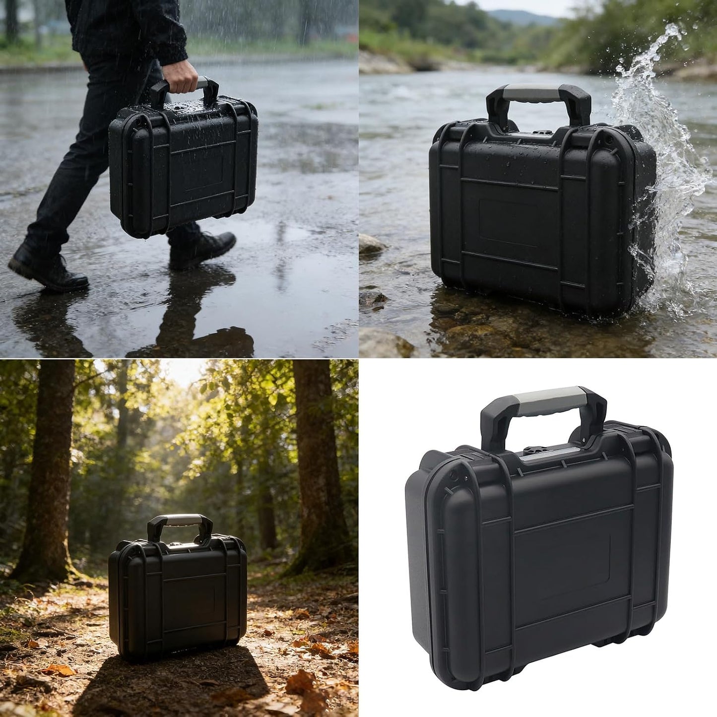  Boîte à Outils Professionnelle étanche à L'eau Et à La Poussière Avec Poignée De Transport Et Compartiments Personnalisables Pour Un Rangement Sécurisé En ABS