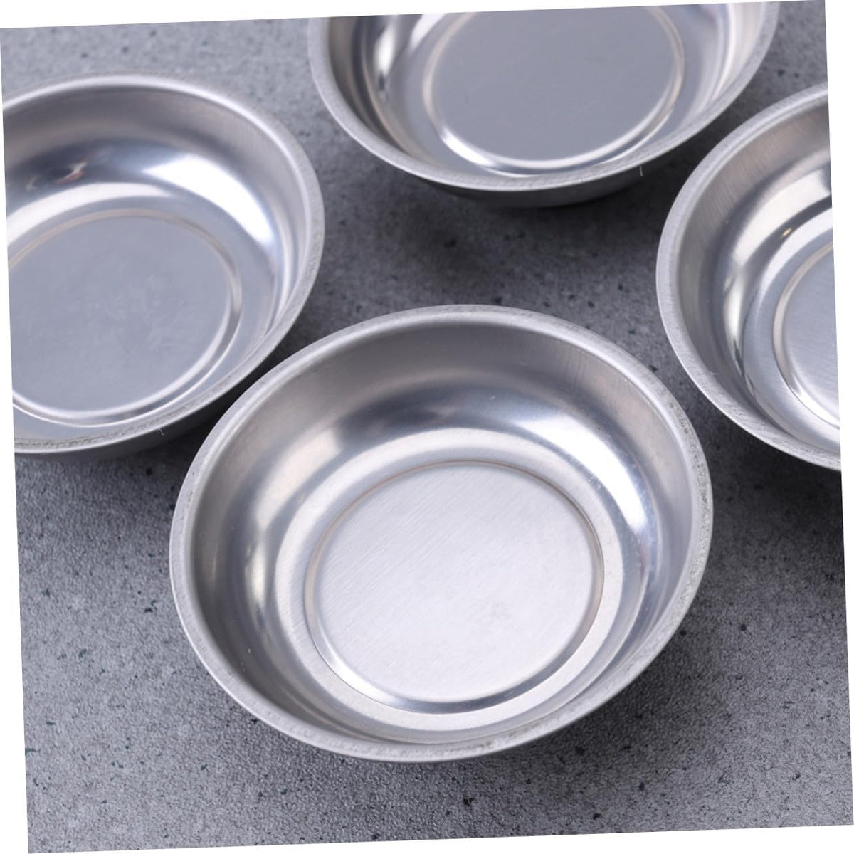  Gatuida Lot De 4 Bols Porte-pièces Magnétiques Ronds En Acier Inoxydable Pour Vis Et Outils, Adhérence Sécurisée Base En Caoutchouc Anti-rayures, Pour Atelier Et Usage Professionnel
