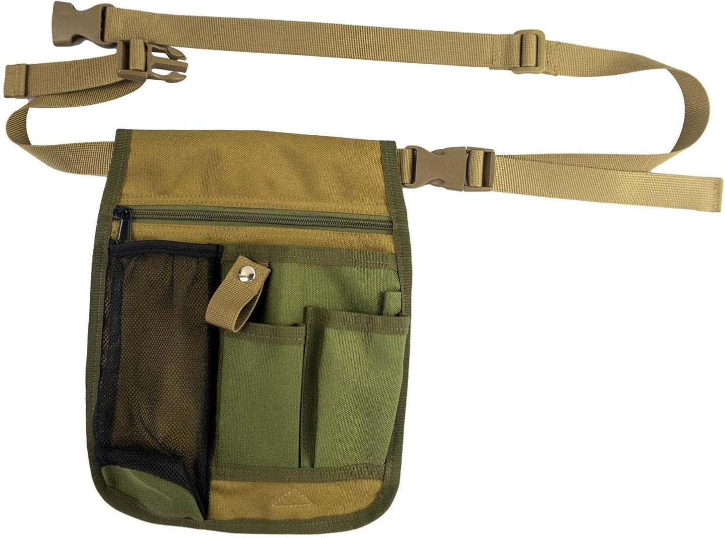  Sacoche à Outils Banane, Pochette à Outils, Jardinage, Ouvrier Du Bâtiment, électricien, Menuisier, Sac De Travail En Tissu Oxford, Vert