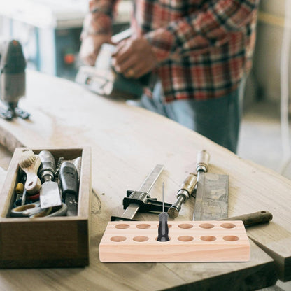  STOBAZA Porte-Outils En Bois Pour Pinces De Précision Et Accessoires, Support De Rangement Compact Pour Atelier De Bricolage Et Travaux Manuels