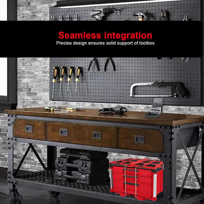  Brrnoo Plaque De Montage En Alliage D'aluminium Compatible Avec La Boîte à Outils Packout, Support Mural Ou Au Sol Pour Système De Stockage Et D'organisation Des Outils, 13,4 X 21,9 (rouge)
