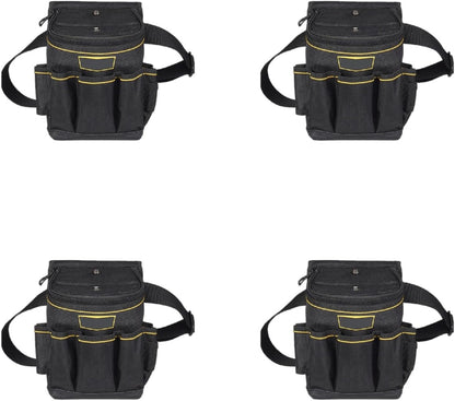  Sac à Outils De Voyage En Toile Pour Garage 18 Poches Ceinture Fonctionnelle électricien Pour Divers Projets De Clip En Métal