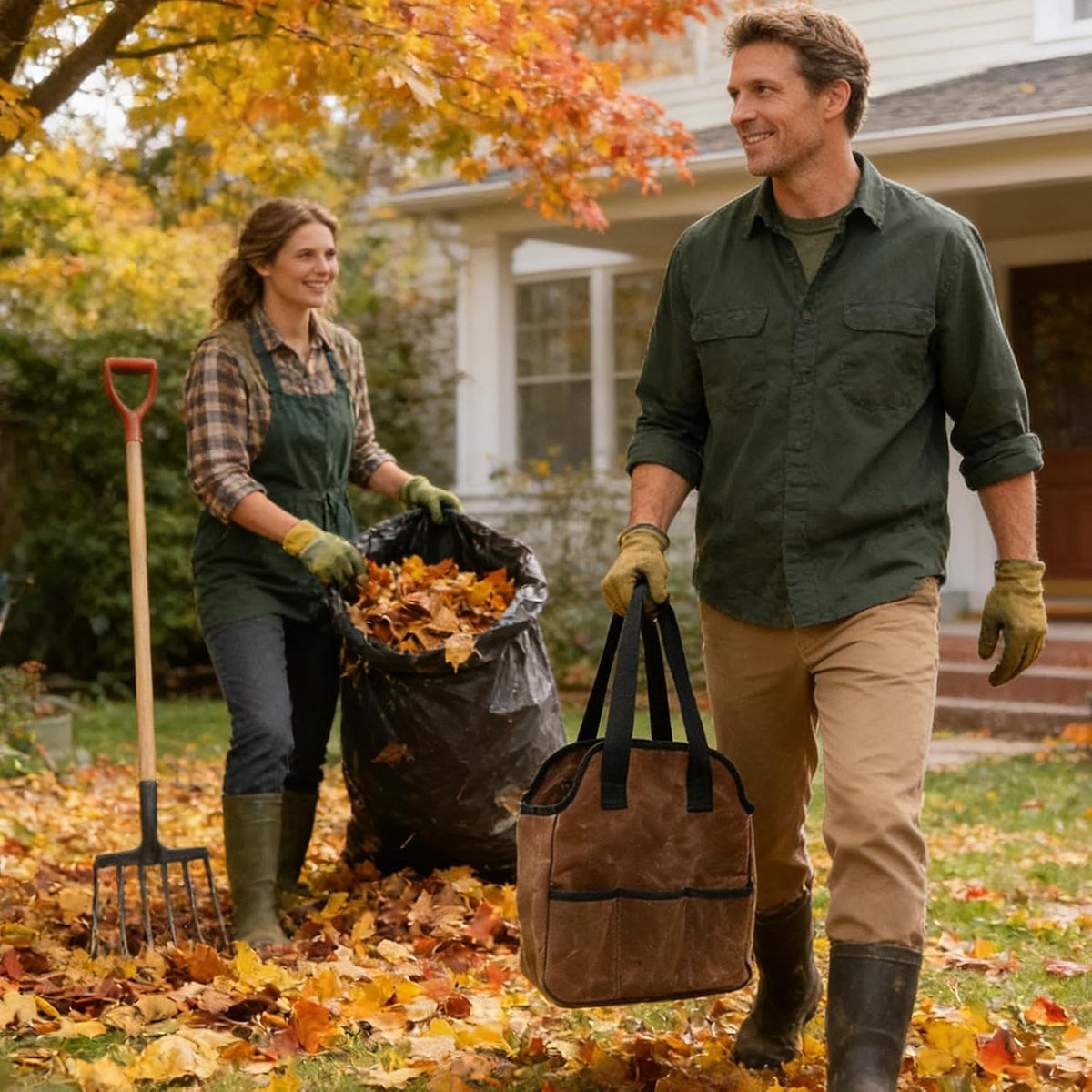 GENERIC Sac à Outils | 453,6 G En Toile Cirée – Sac à Outils – Pour Papa, Homme, Fleuriste, Atelier, Camion, Voiture, Moto, Clé à Molette, Menuiserie