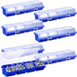  Yuanchu Lot De 6 Boîtes De Rangement à Vis Avec Couvercles, Empilables En Plastique, Bacs De Rangement, Compartiments Pour Garage, Ongles, Outils, Chariot, établi, Tiroirs