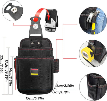 GENERIC Petite Pochette à Outils – Rangement à Dégagement Rapide Pour Outils D'électricien – Porte-outils Pour Pinces, Marteaux, Réparations électriques, Plomberie, Entretien, Travail Du Bois, Construction