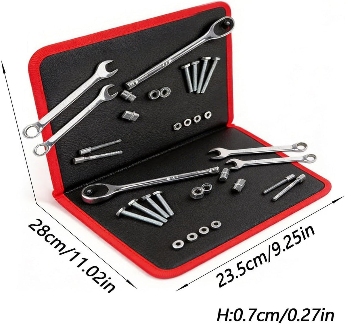  Tapis Magnétique Pour Pièces D'Outils,Organisateur De Pièces Antidérapant | Tapis Porte-Outils Magnétique Flexible,pour Garage Maison Voiture Auto Bricolage Électronique Clés Tournevis Boulons