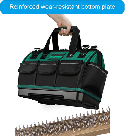  Sac à Outils De 40,6/45,7/58,4 Cm Avec Bandoulière Réglable, Sac De Rangement Pour Outils De Grande Capacité