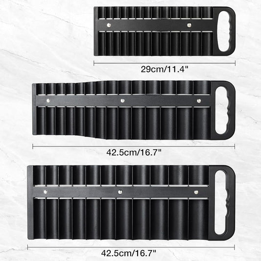 GENERIC Lot De 3 Organiseurs De Douilles Magnétiques, Porte-outils Portables Pour Prises, Organisateur De Douilles Magnétiques Pour Garage, Atelier, Idéal Pour Les Mariages Et Les Anniversaires