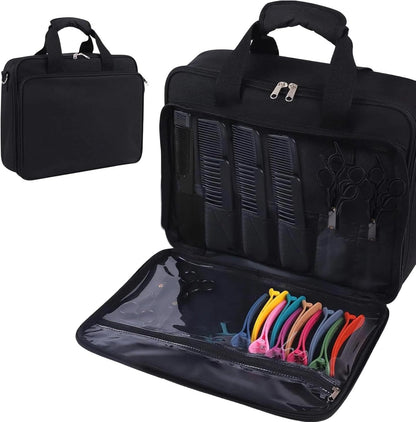  Sac à Outils Pour Cheveux, Pochette De Rangement Pour Coiffeur, Sèche-cheveux, Fer à Friser, Brosses, Peignes, Tondeuses