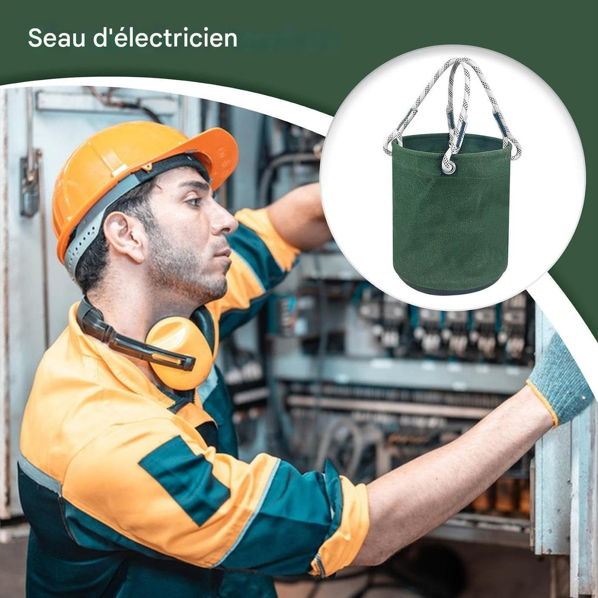  Seau À Outils Électrique - Seau En Toile Polyvalent Pour Organisation D'outils | Porte-Équipement Léger Et Robuste Pour Outils Électriques