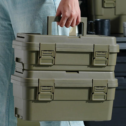  Boîte De Rangement à Outils En Polypropylène Avec Loquets Sécurisés, Organisation Interne Intelligente, Tailles 6,5 L Et 4 L Pour Organiseur Portable