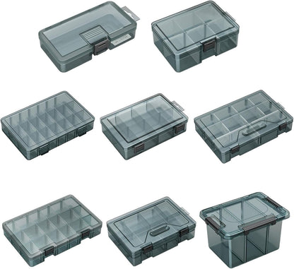  Boîte De Rangement Multi-usage Avec Compartiments Flexibles Pour La Maison, Le Garage Et Le Bureau Boîte De Rangement à Outils Avec Séparateurs