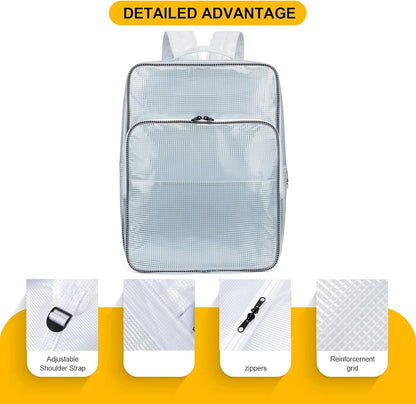  Sacs à Dos Utilitaires En PVC Transparent De 45,7 Cm Pour Outils De Réparation Et D'entretien électroniques, Planificateur De Sécurité