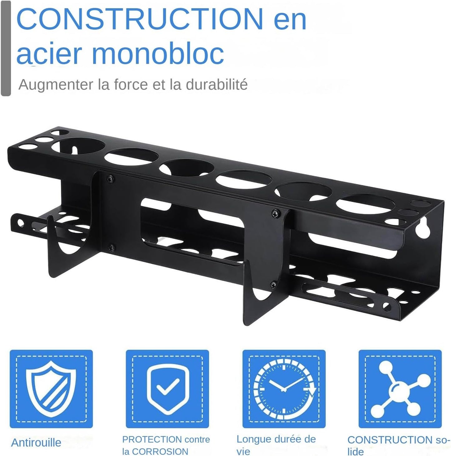  Support Pour Distributeur De Mastic D'Atelier - Organisateur Mural Pour Tubes De Mastic D'Atelier - Rangement Pour Outils De Professionnels En Rénovation Et Maintenance