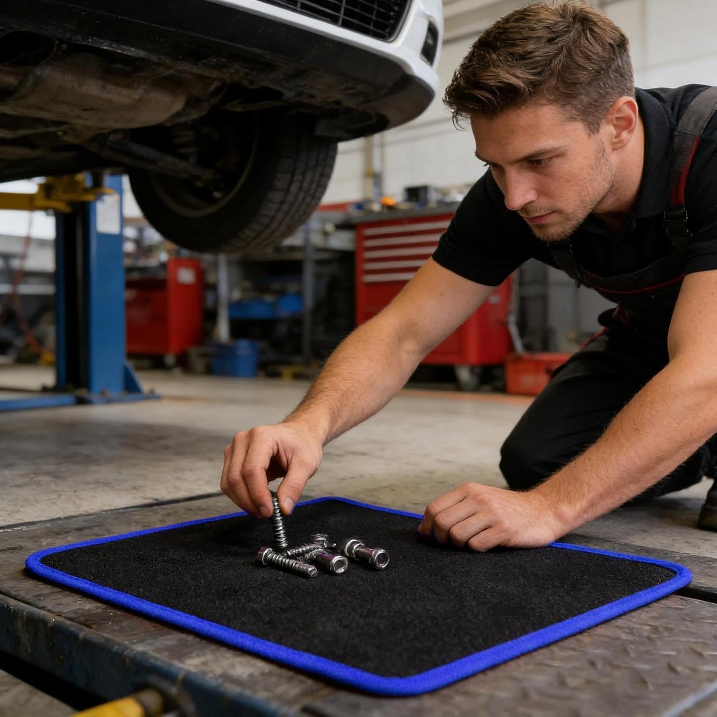  Tapis Magnétique Pour Outils - Support 3 Pièces Avec Couche Protectrice PVC | Plateau Magnétique Flexible Pour Pièces,pour Atelier Bricolage Réparation Auto Mécanicien Électricien Tournevis