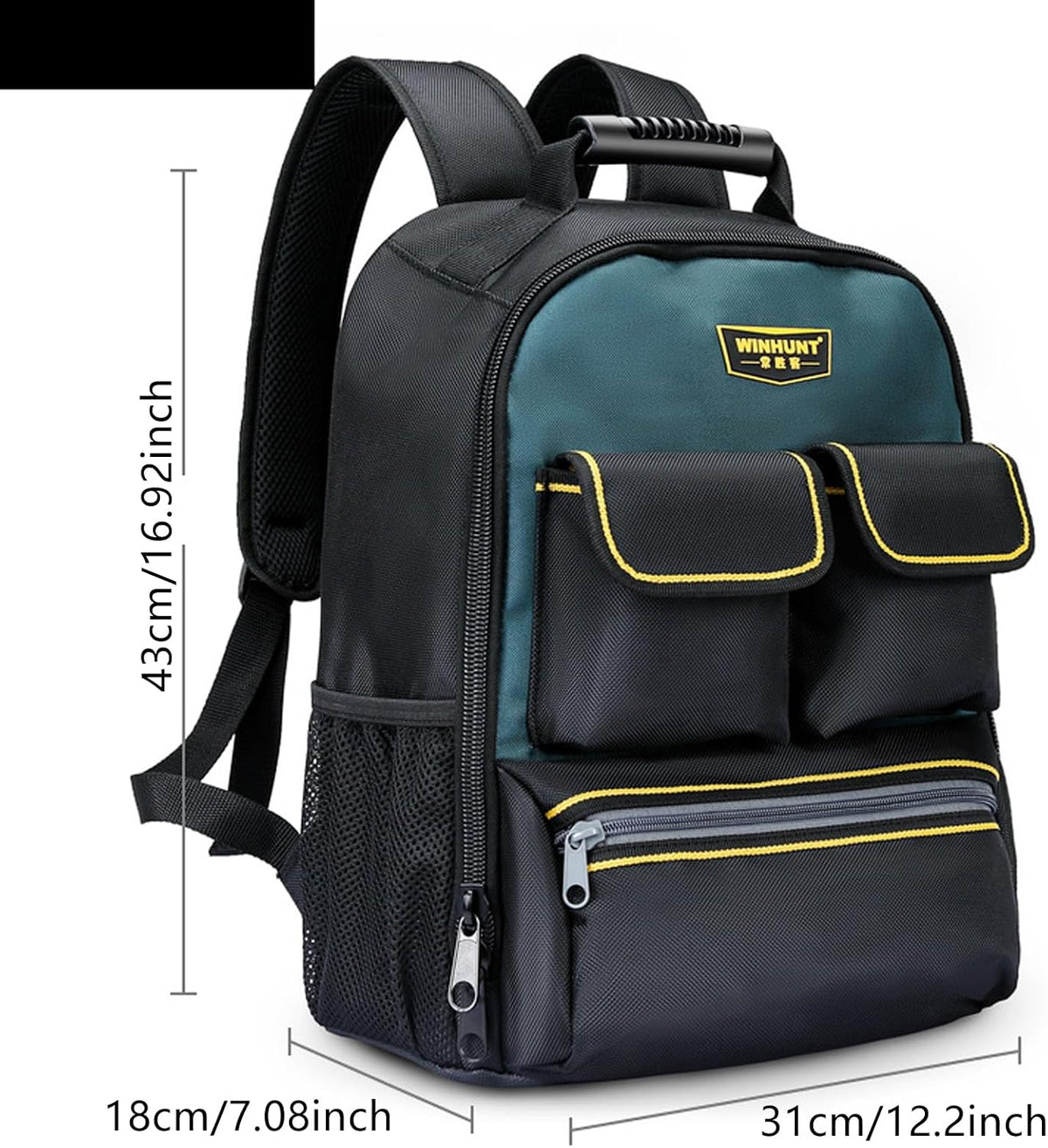  Sac à Dos D'électricien Professionnel Avec Oxford Résistant à L'eau Et Bretelles Confortables Pour Un Transport Facile D'outils Sac à Dos De Rangement