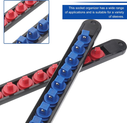  ULTECHNOVO 6pcs Support De Douille En Plastique Multifonctionnel Cadre Rotatif 360° Pour Rangement D'outils, Combinable Librement, Adapté à L'atelier Garage