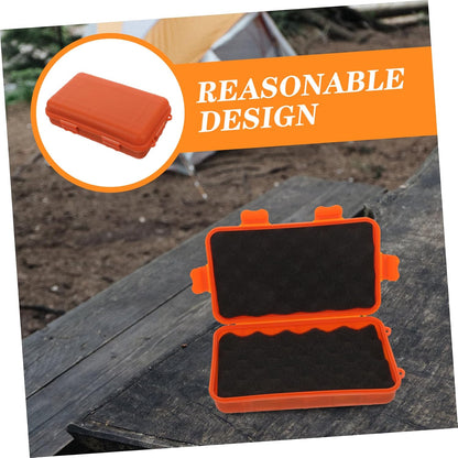  Ciieeo Boîte Trousse Conteneur D'outils Conteneur De Stockage D'outils Boites De Stockage Camping Stockage Extérieur De Plein Air Équipement De Survie Plastique Orange