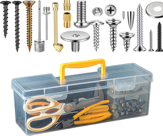  Boîte De Rangement Pour Outils - Boîte De Rangement Pour Fixations,Boîte De Stockage Compartimentée Transparente Pour Marqueurs Pinces Clés Écrous Électronique Perles Loisirs Créatifs