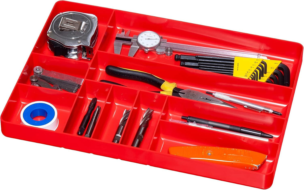  Ernst MFG Organiseur De Tiroir à 10 Compartiments : Plateau Empilable Robuste Pour L'organisation Des Outils De Garage Automobile – Boîte à Outils Discrète – Écrous Et Boulons, Outils, Pièces, Facile