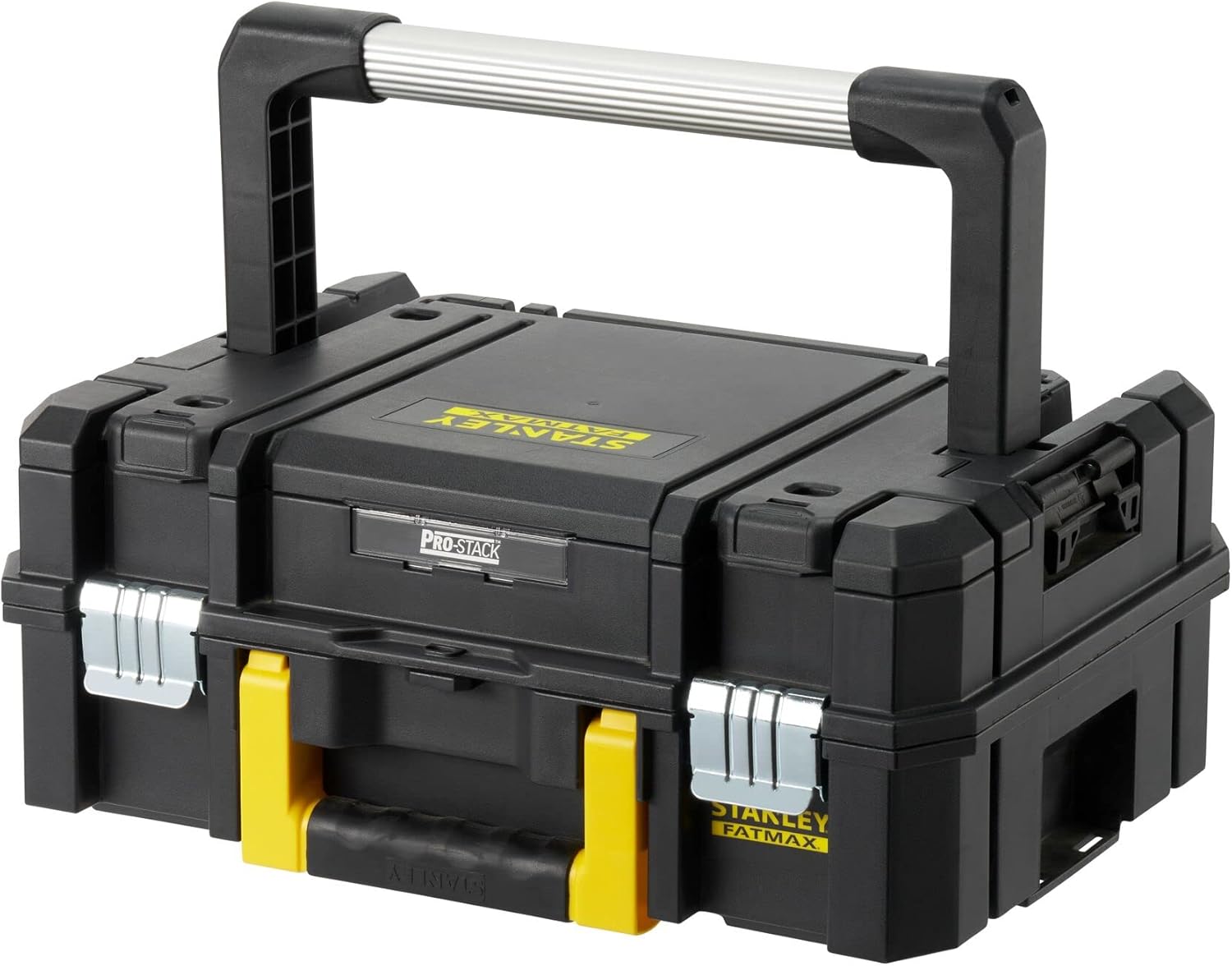  STANLEY FMST1-71981 Kit 2 Mallettes Modulable Tstak/Pro-Stack Gamme FATMAX - 21.5L - Corps En Polypropylène - Larges Attaches Métalliques Anti-Corrosion - Cadenassable