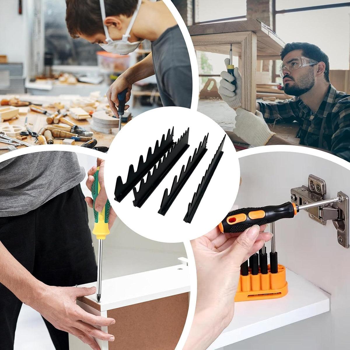 GENERIC Porte-clés – Support Mural Magnétique à Cliquet Pour Boîte à Outils | Cintre Pour Armoire Mécanique, Maison, Tiroir, établi, Ateliers, Bricoleurs, Garages Industriels