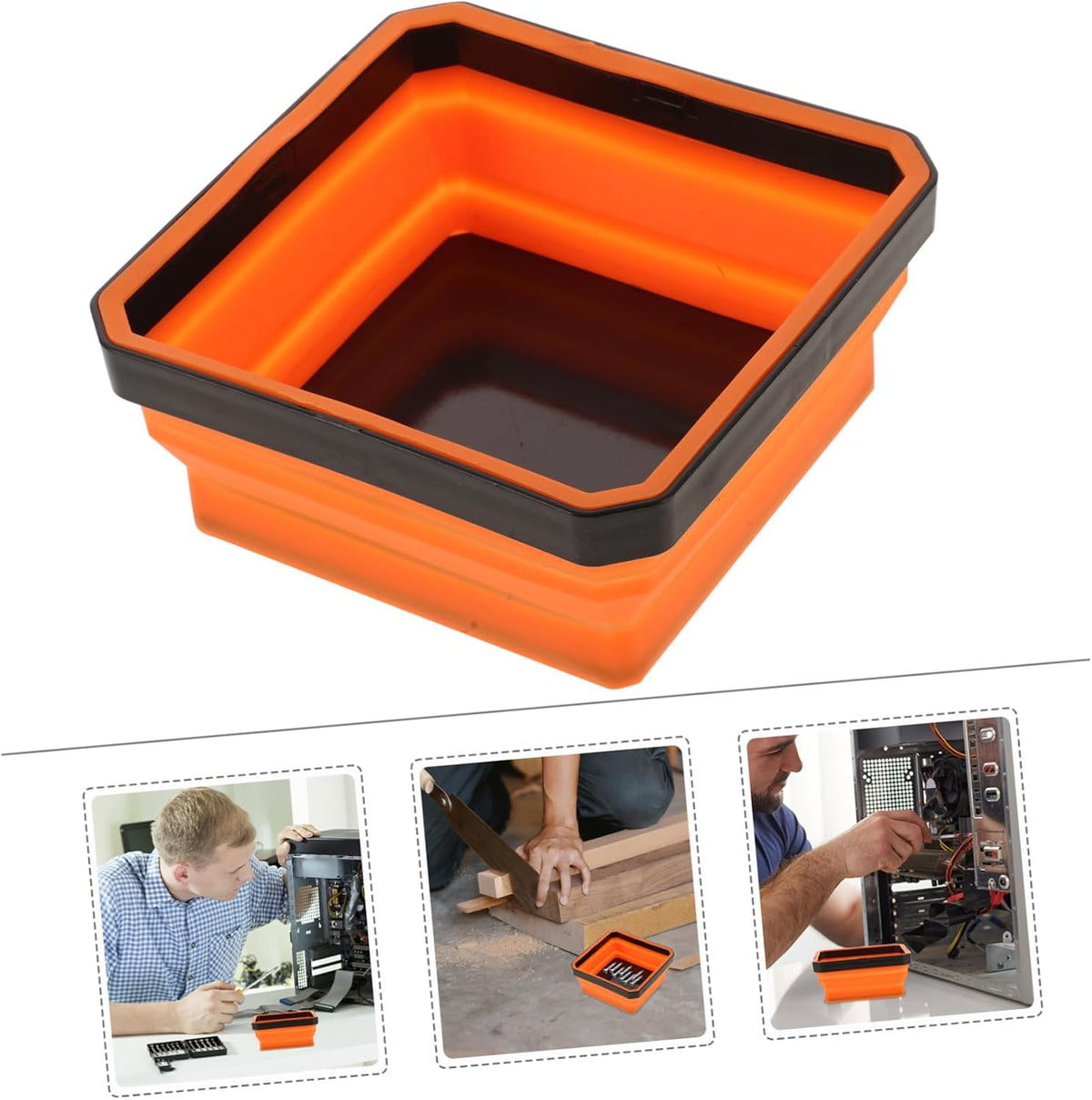  Ciieeo Bol Magnétique Pliable Pour Pièces Et Outils En Silicone Plateau Magnétique Portable Pour Mécanique Automobile