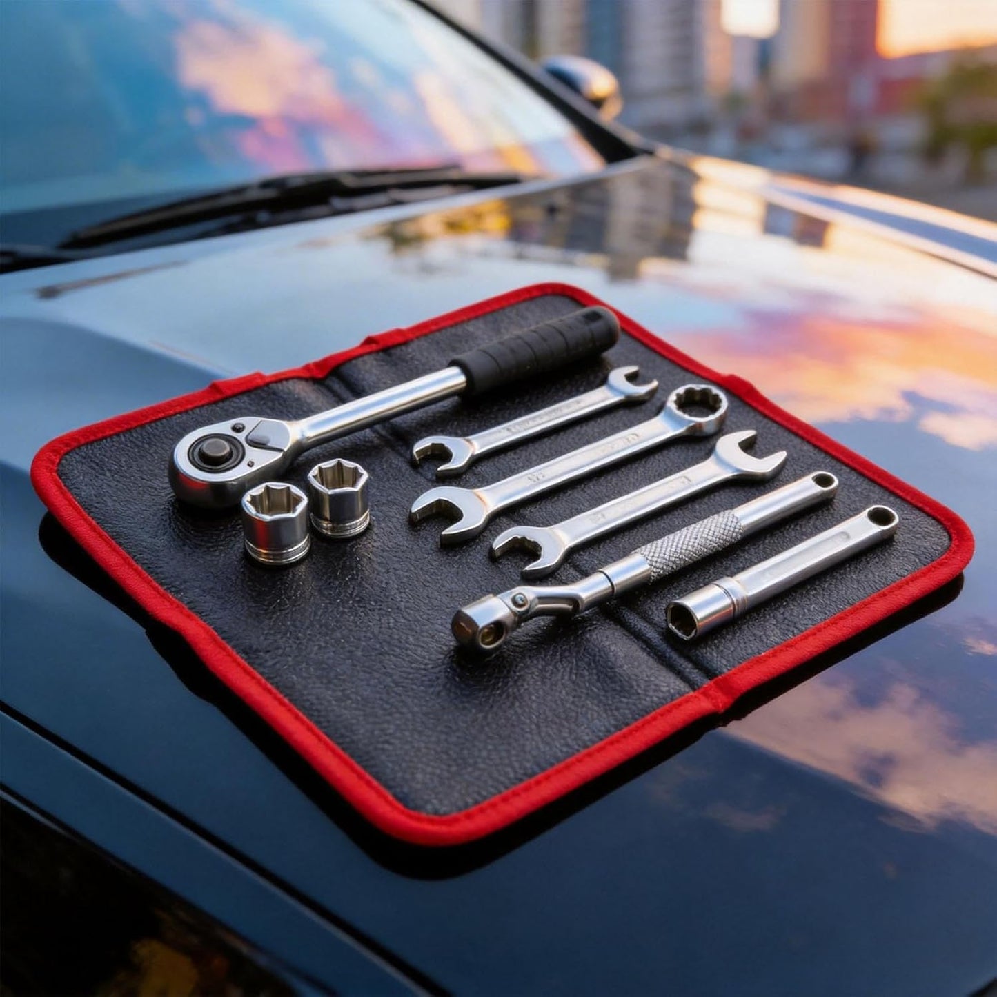  Tapis Magnétique Pour Pièces D'Outils,Organisateur De Pièces Antidérapant | Tapis Porte-Outils Magnétique Flexible,pour Garage Maison Voiture Auto Bricolage Électronique Clés Tournevis Boulons