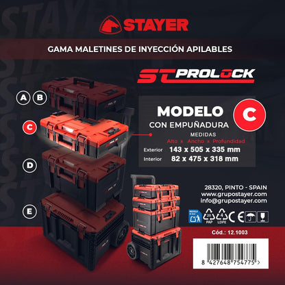  Stayer Mallette Empilable C Pour Composition St PROLOCK