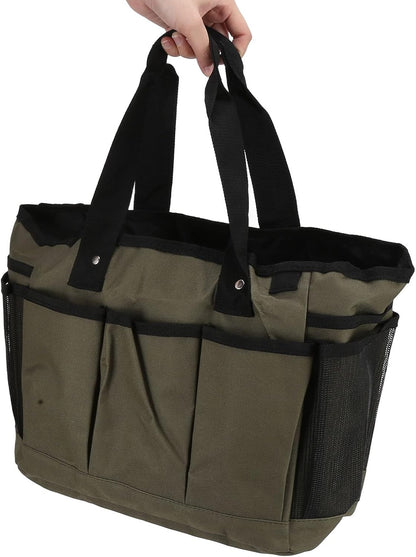  Cocoarm Sac Fourre-Tout D'extérieur En Tissu Oxford, Organisateur D'outils De Jardin 46 X 25 Cm Avec 11 Poches, Doublure Imperméable, Sac De Rangement à Main Pour Fournitures 'Outils De Jardinage