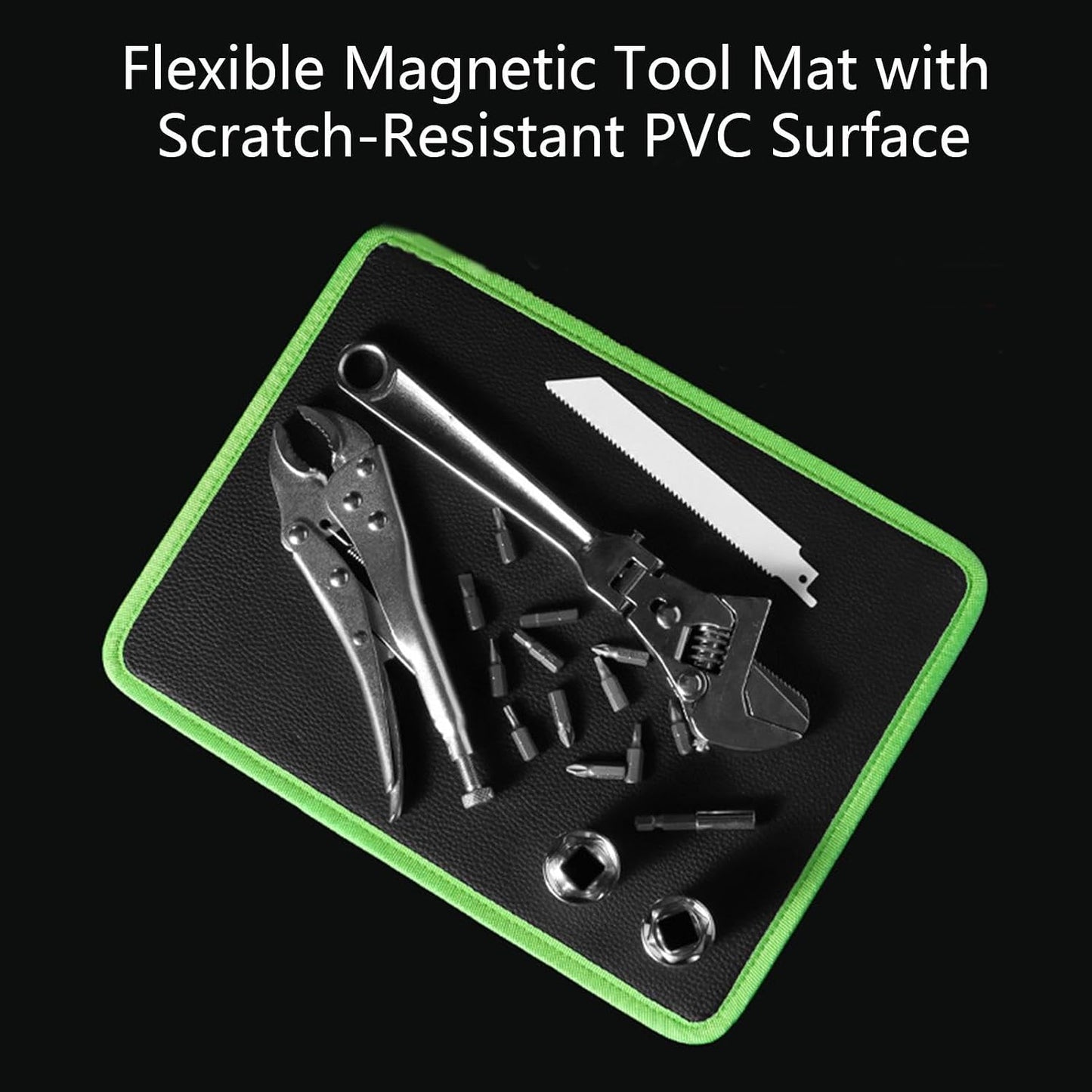  Tapis Magnétique Pour Outils – 32,7 X 24,8 X 0,7 Cm – Organiseur Flexible, Tapis Magnétique – Pour Construction De Voiture, Projet électronique, Bureau, Table, Garage, Atelier, Réparation