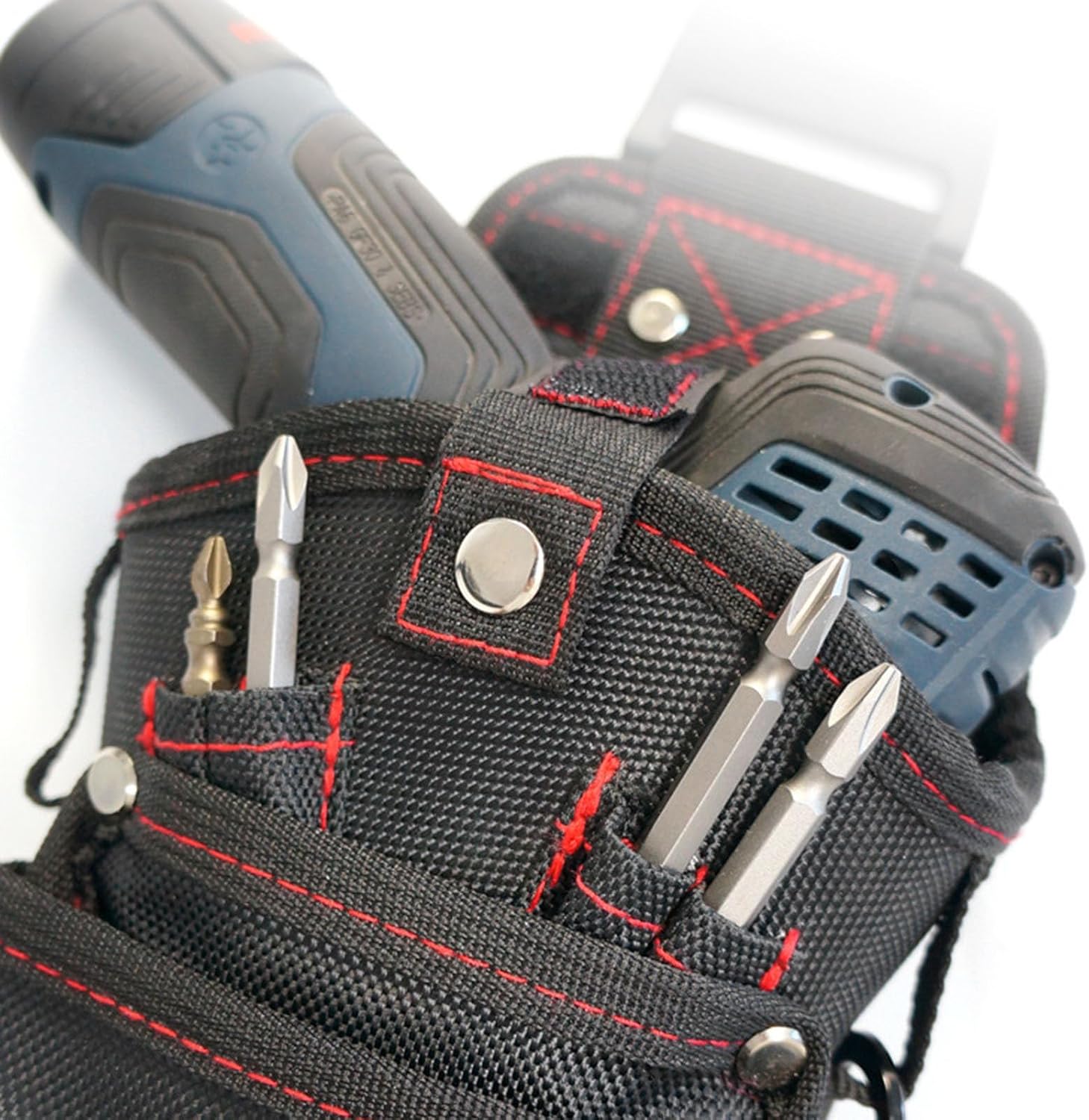  Sac à Outils De Ceinture | Sac Porte-Outils Ceinture Aimanté | Organisateur Résistant Aux Rayures Pour Électricien Sur Chantier BTP Et Atelier