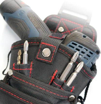  Sac à Outils De Ceinture | Sac Porte-Outils Ceinture Aimanté | Organisateur Résistant Aux Rayures Pour Électricien Sur Chantier BTP Et Atelier