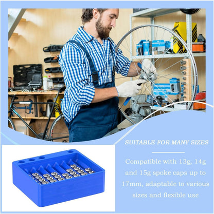 GENERIC Boîte De Rangement Pour Rayons, Porte-capuchons De Rayons Séparés, Organiseur Portable, Boîte à Outils De Tri Rapide, Rangement De Construction De Roues, Idéal Pour Les Accessoires Et L'entretien Des
