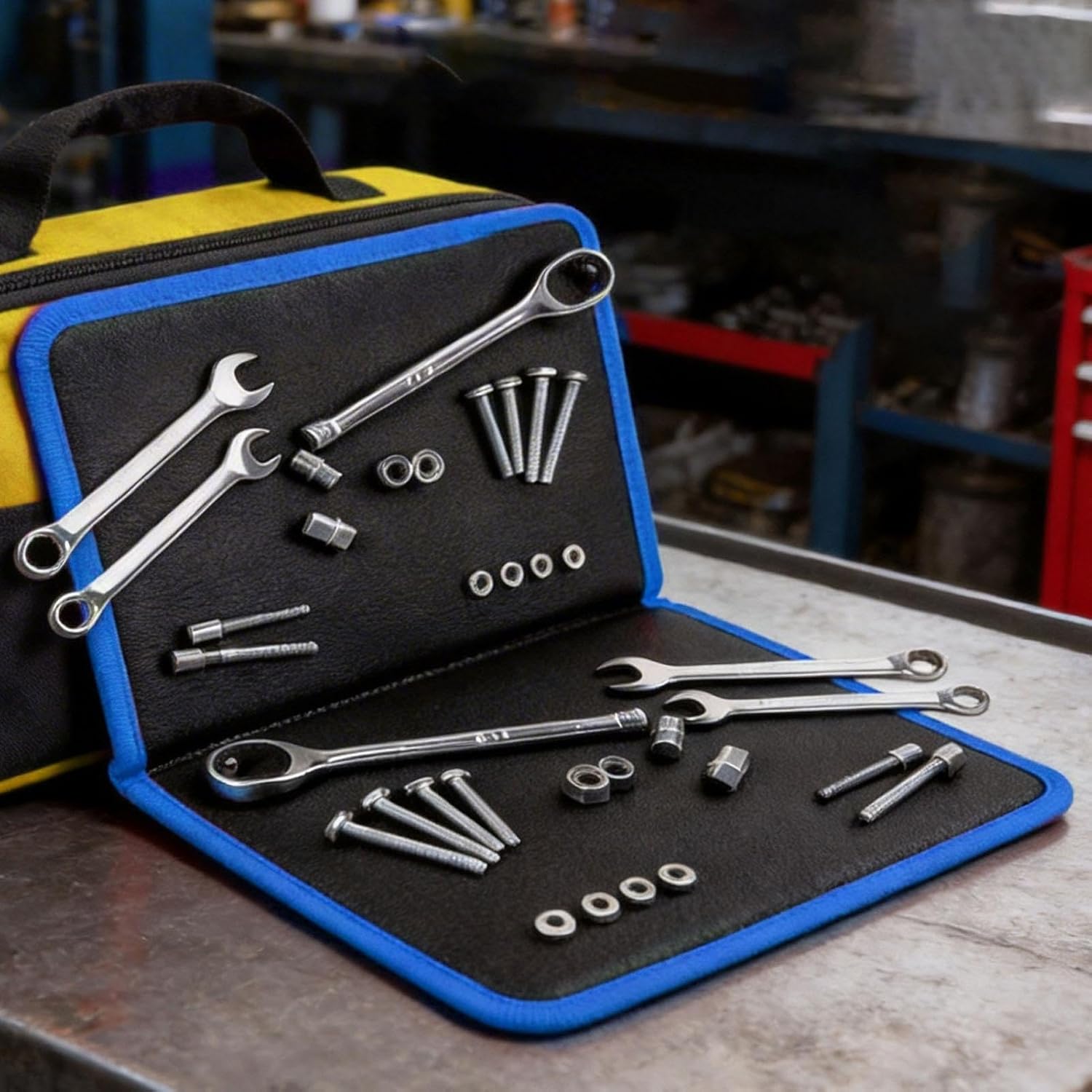  Tapis Magnétique à Outils - Avec Aimants Puissants - Tapis Porte-Outils Magnétique Flexible | Pour Garage Maison Voiture Auto Bricolage Électronique Clés Tournevis Boulons