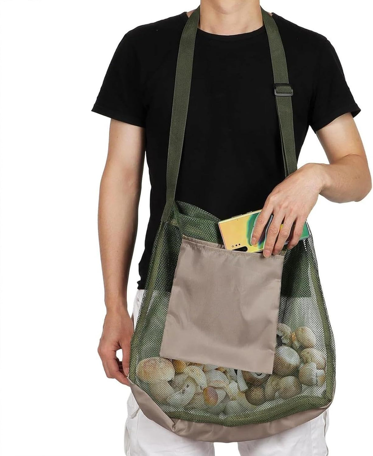 GENERIC Sac À Champignons De Cueillette - Grande Capacité Avec Poche Téléphone - Sac De Cueillette Extérieur | Pour Les Amoureux De La Nature Les Passionnés Plein Air Randonneurs Forêt Sentiers