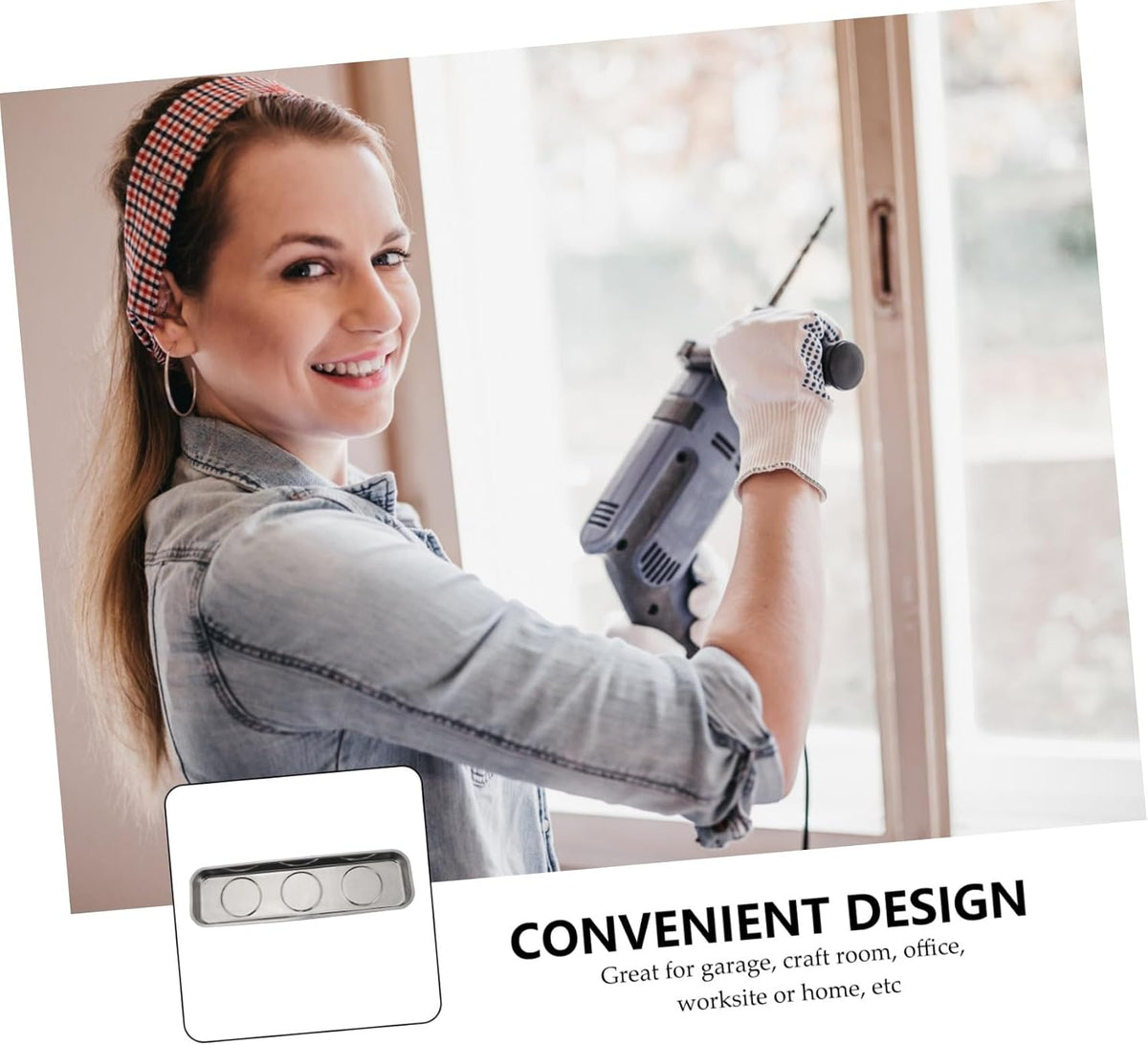  VALICLUD Organisateur Magnétique De Pièces En Acier Inoxydable – Plateau Magnétique Pour Vis Et Écrous – Outil Atelier Garage Mécanique – Usage Professionnel Et Maison