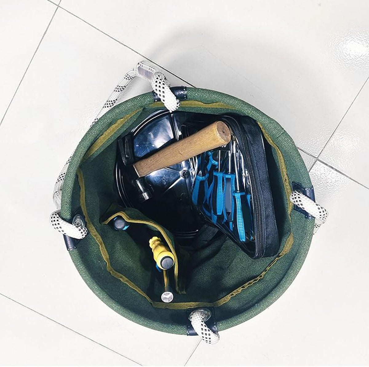  Seau De Rangement Pour Outils électriques, Seau En Toile, Sac De Rangement Léger Et Stable, Pour Atelier, Jardin
