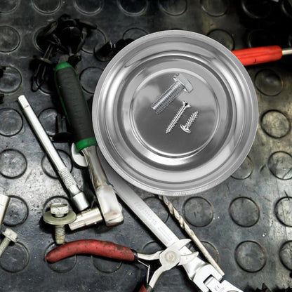  Gatuida Bol Magnétique Pour Vis Boulons Et Outils Plateau Magnétique Rond Acier Inoxydable Antidérapant Pour Métalliques Et Réparations Automobiles